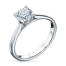 Кольцо из белого золота с бриллиантом (изготовление)