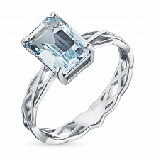 Кольцо из серебра с топазом (изготовление)