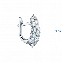 Серьги из белого золота с бриллиантами (изготовление)