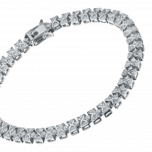 Браслет из белого золота с бриллиантами (изготовление)