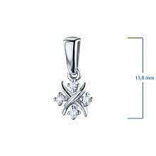 Подвеска из белого золота с бриллиантами (изготовление)