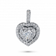 Подвеска из белого золота с бриллиантами (изготовление)