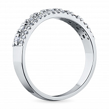 Кольцо из белого золота с бриллиантами (изготовление)