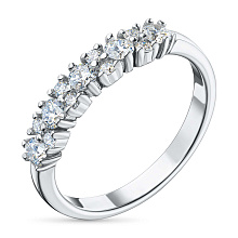 Кольцо из белого золота (изготовление) с бриллиантами