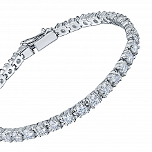 Браслет из белого золота с бриллиантами (изготовление)