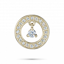 Подвеска из желтого золота с бриллиантами (изготовление)