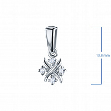 Подвеска из белого золота с бриллиантами (изготовление)