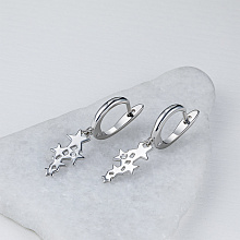 Серьги из серебра с бриллиантами (изготовление)