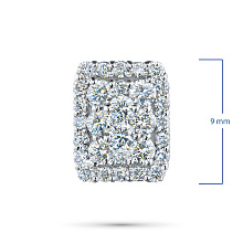 Подвеска из белого золота c бриллиантами