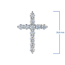 Подвеска из белого золота c бриллиантами