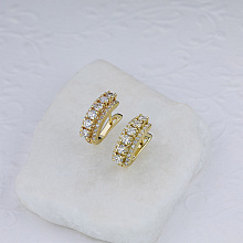 Серьги из желтого золота с бриллиантами (изготовление)