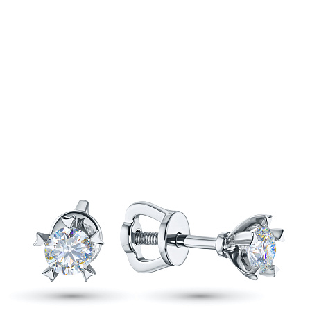 Пусеты из серебра