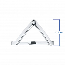 Кольцо из белого золота с бриллиантом (изготовление)