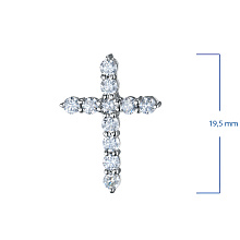 Подвеска из белого золота с бриллиантами (изготовление)