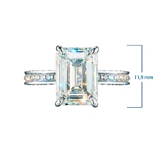 Кольцо из белого золота c бриллиантами