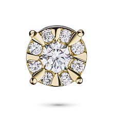 Подвеска из желтого золота с бриллиантами