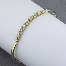 Браслет из желтого золота с бриллиантами