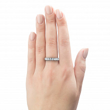 Кольцо из белого золота с бриллиантами (изготовление)