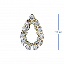 Подвеска из желтого золота с бриллиантами (изготовление)
