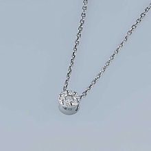 Подвеска из серебра c бриллиантами