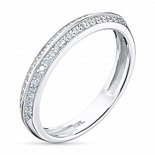 Кольцо из белого золота с бриллиантами (изготовление)