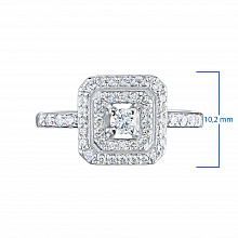 Кольцо из белого золота с бриллиантами (изготовление)