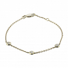 Браслет из белого золота с бриллиантами (изготовление)