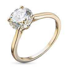 Кольцо из желтого золота (изготовление) с бриллиантом