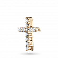 Подвеска из желтого золота (изготовление) с бриллиантами