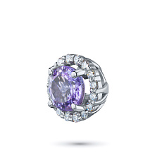 Подвеска из белого золота с танзанитом и бриллиантами (изготовление)