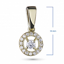 Подвеска из желтого золота с бриллиантами (изготовление)