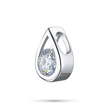 Подвеска из белого золота с бриллиантом