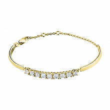 Браслет из желтого золота с бриллиантами (изготовление)