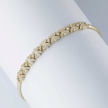 Браслет из желтого золота (изготовление) с бриллиантами