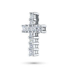 Подвеска из белого золота c бриллиантами