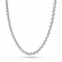 Колье из белого золота с бриллиантами (изготовление)