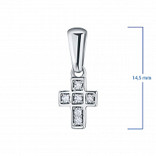 Подвеска из серебра с бриллиантами (изготовление)