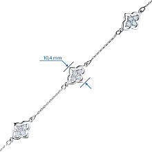 Браслет из белого золота c бриллиантами