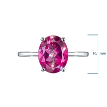 Кольцо из серебра с топазом