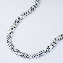 Колье из белого золота с бриллиантами (изготовление)