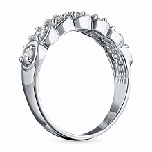 Кольцо из белого золота с бриллиантом (изготовление)