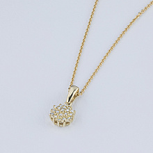 Подвеска из желтого золота с бриллиантами (изготовление)