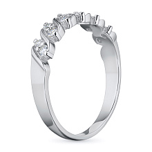 Кольцо из белого золота с бриллиантами