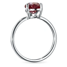 Кольцо из белого золота с рубином