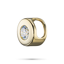 Подвеска из желтого золота с бриллиантом