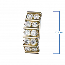 Серьги из желтого золота с бриллиантами (изготовление)