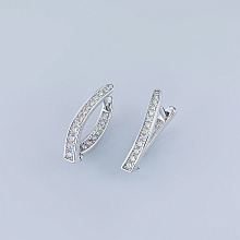 Серьги из белого золота с бриллиантами (изготовление)