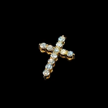 Подвеска из желтого золота c бриллиантами