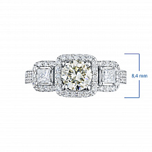 Кольцо из белого золота с бриллиантами (изготовление)