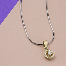 Подвеска из желтого золота с бриллиантами (изготовление)